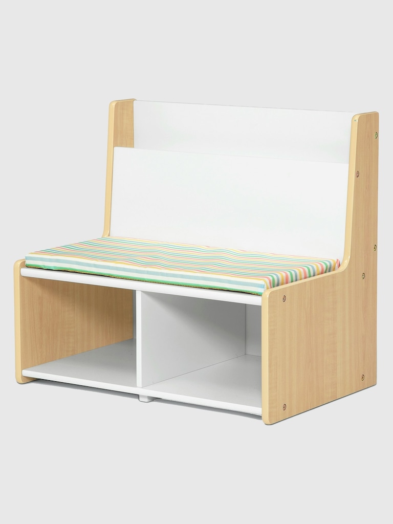 Toddler Reading Nook with Padded Bench