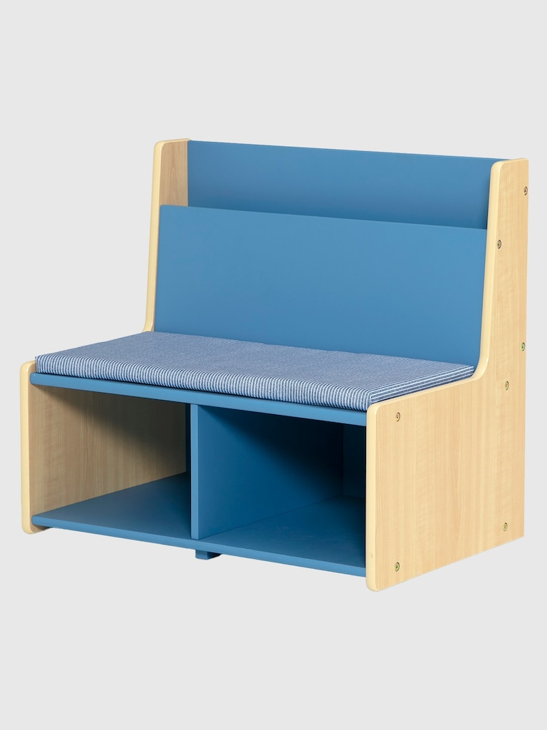 Toddler Reading Nook with Padded Bench