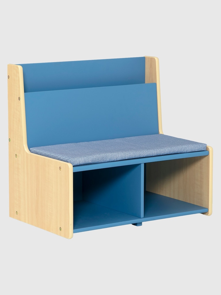 Toddler Reading Nook with Padded Bench
