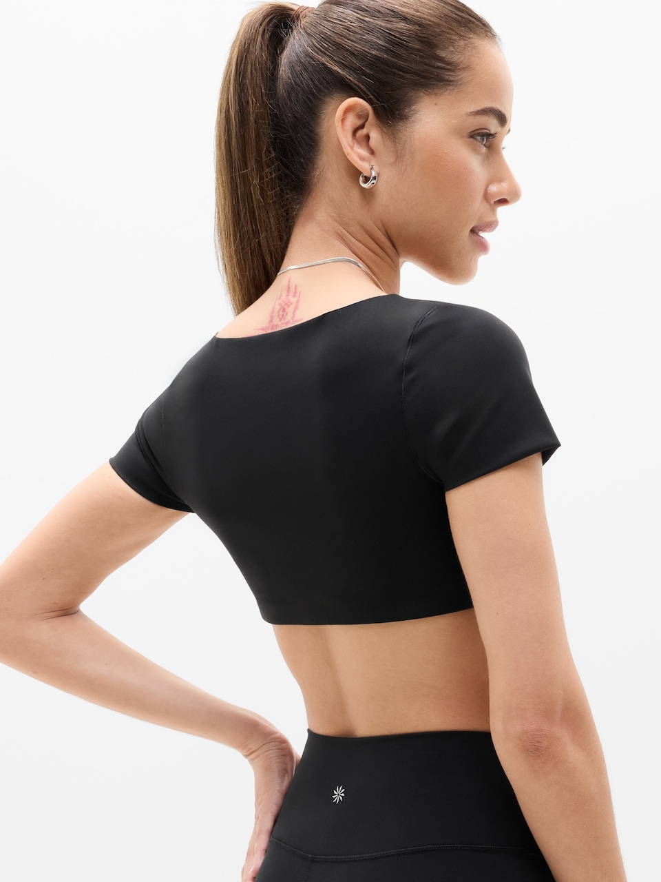 BodyMove Square Neck Crop Tee
