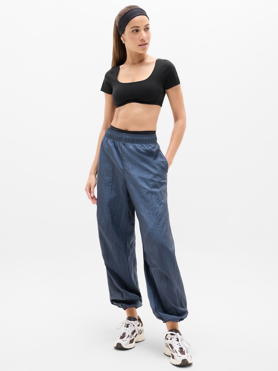 BodyMove Square Neck Crop Tee