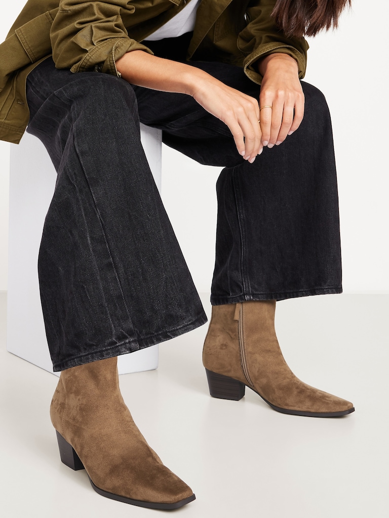 Low-Heel Booties for Women