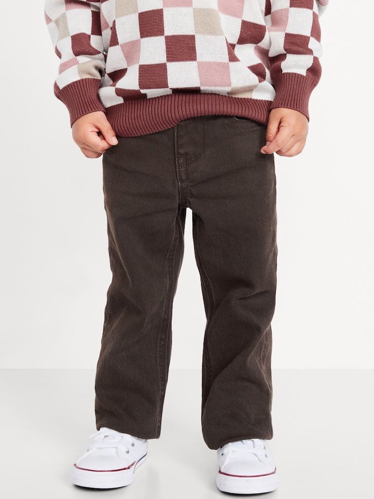 Straight-Leg Built-In Flex Jeans for Toddler Boys