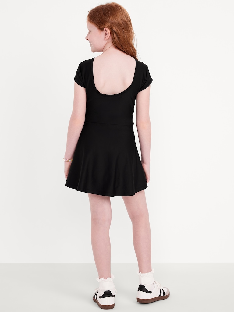 PowerSoft Short-Sleeve Athletic Dress for Girls