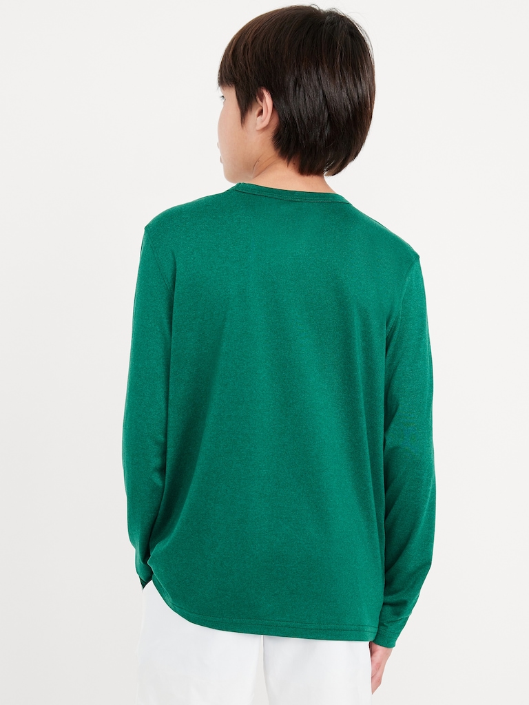 CloudMotion Long-Sleeve Graphic Performance T-Shirt for Boys