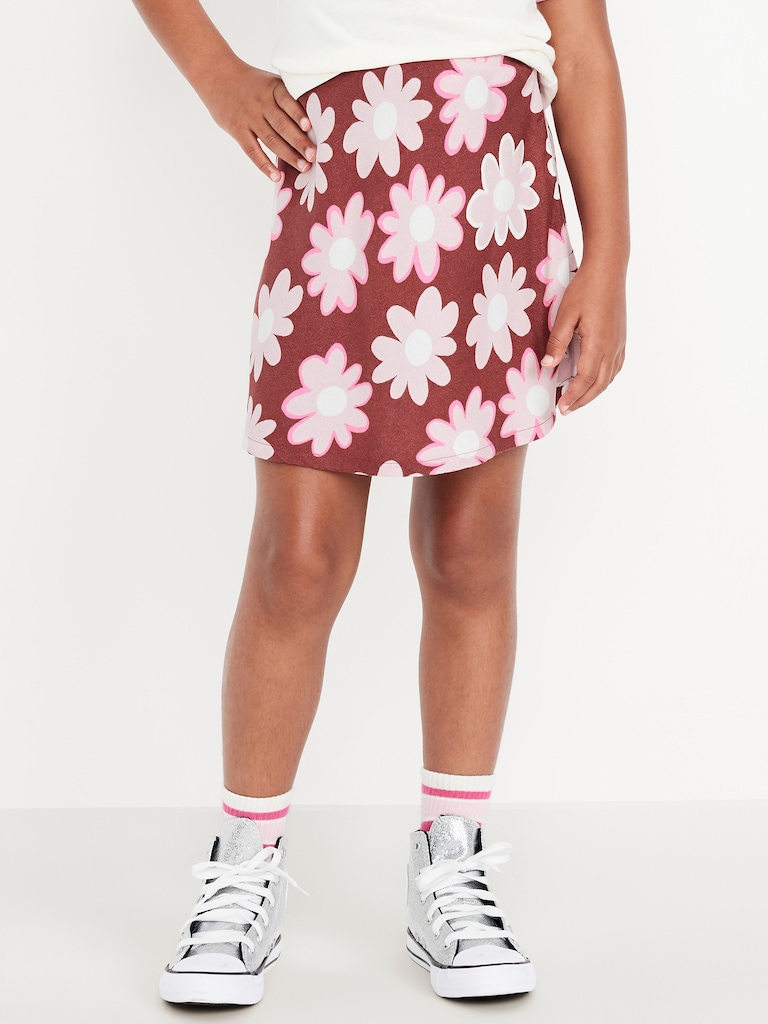 Printed Crepe Skirt for Girls