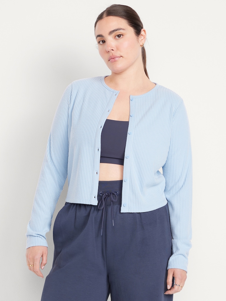 Ribbed Cardigan Sweater