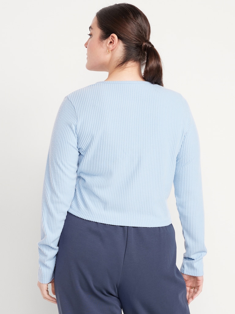 Ribbed Cardigan Sweater