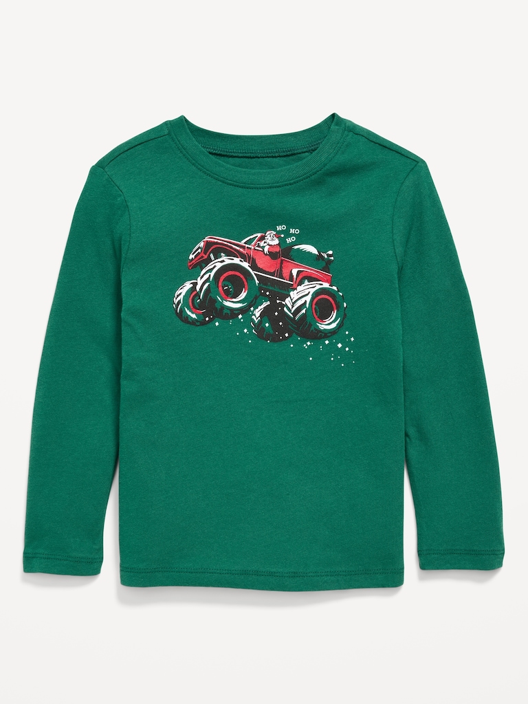 Long-Sleeve Unisex Graphic T-Shirt for Toddler