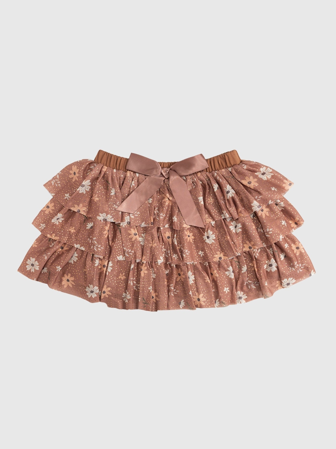 Sweet Wink Ditsy Fall Floral Printed Tiered Tutu