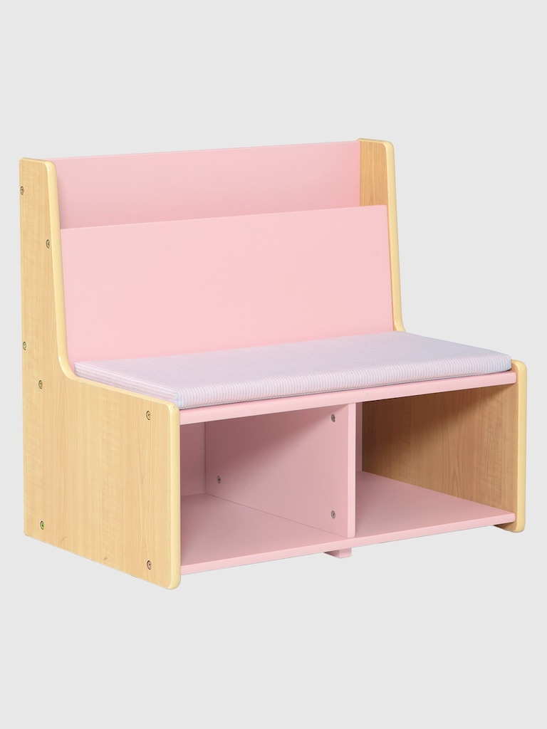 Toddler Reading Nook with Padded Bench