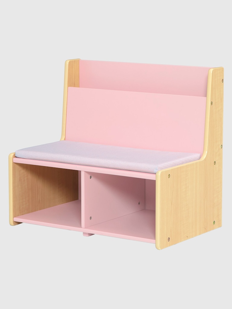 Toddler Reading Nook with Padded Bench