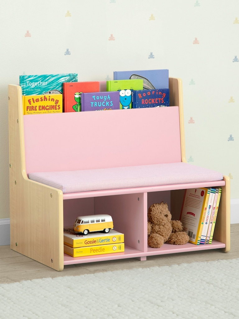 Toddler Reading Nook with Padded Bench