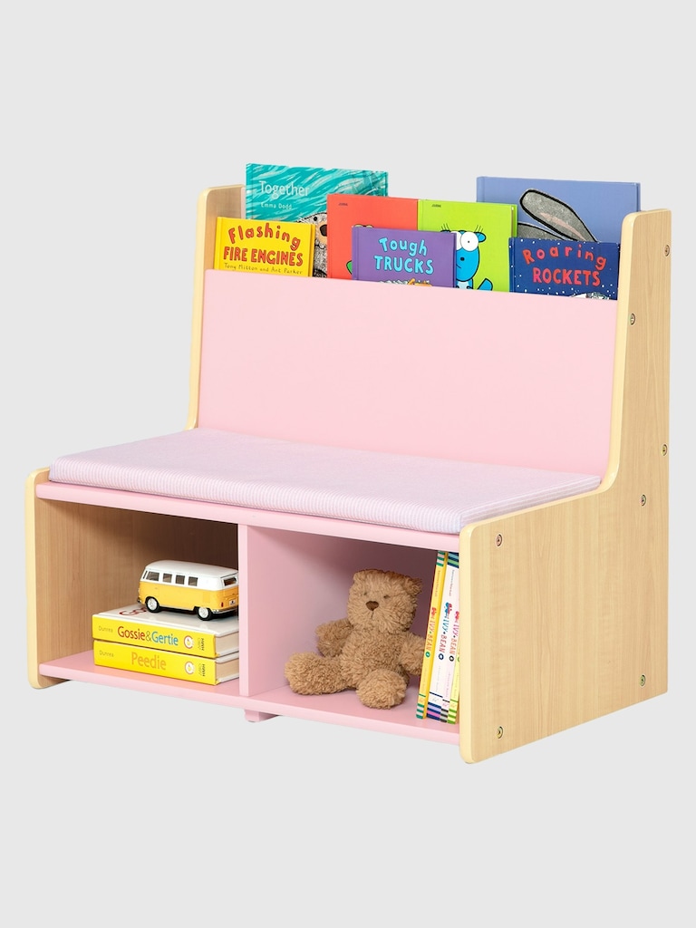 Toddler Reading Nook with Padded Bench