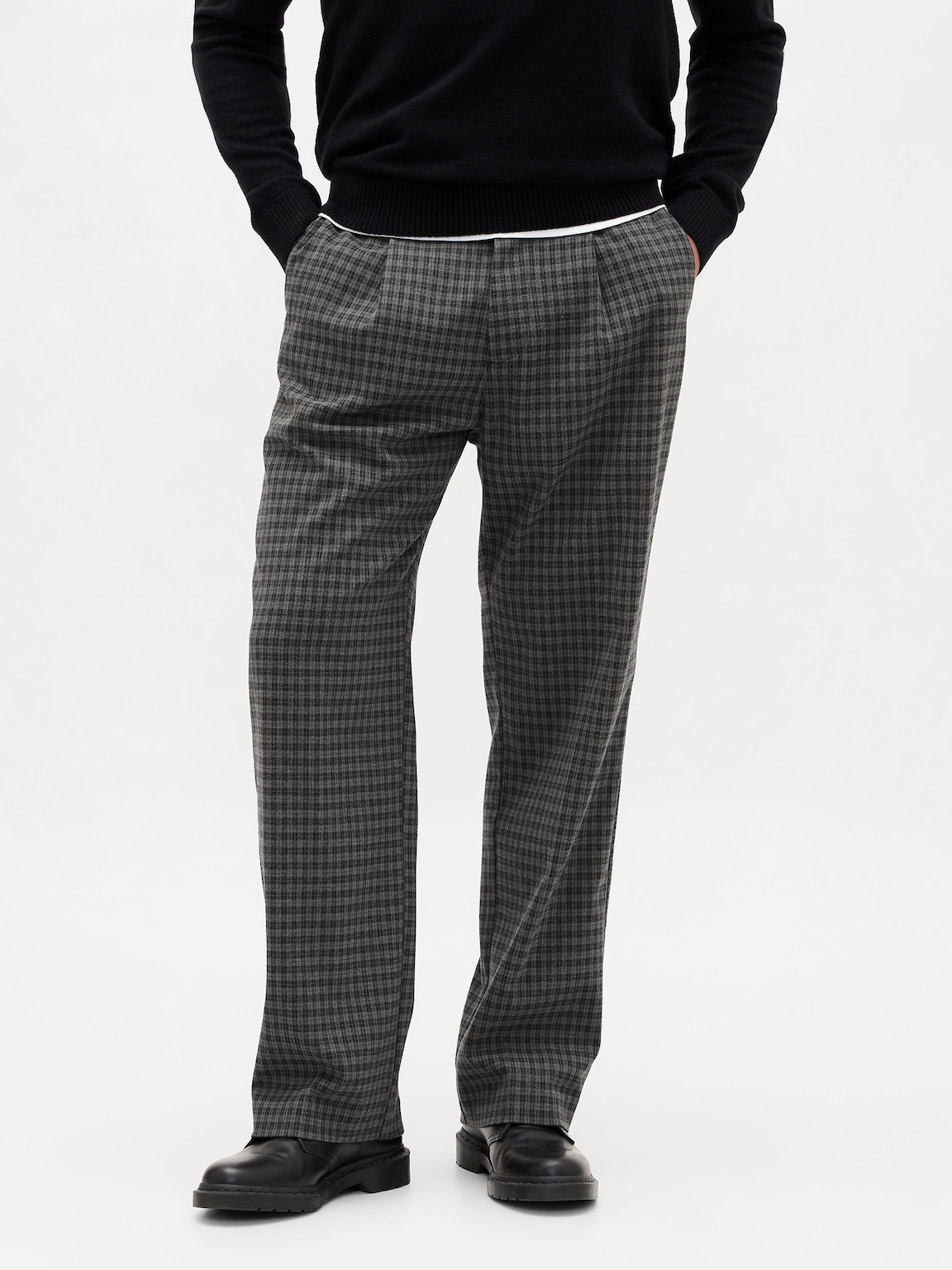 365 Wool-Blend Relaxed Trousers