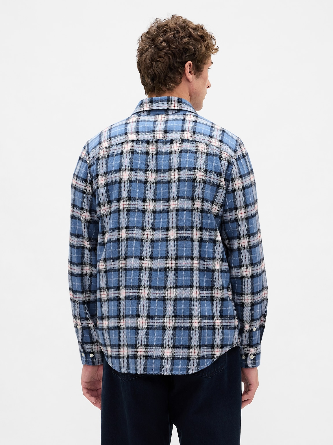 Organic Cotton Relaxed Flannel Shirt