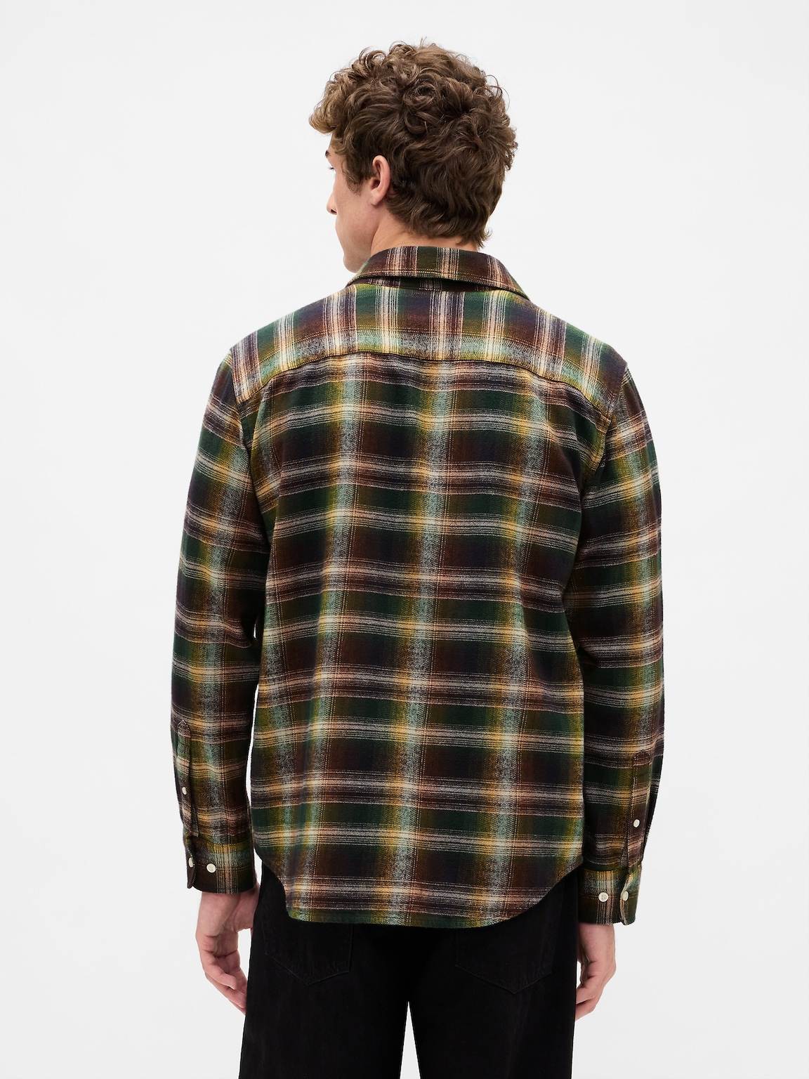 Organic Cotton Relaxed Flannel Shirt