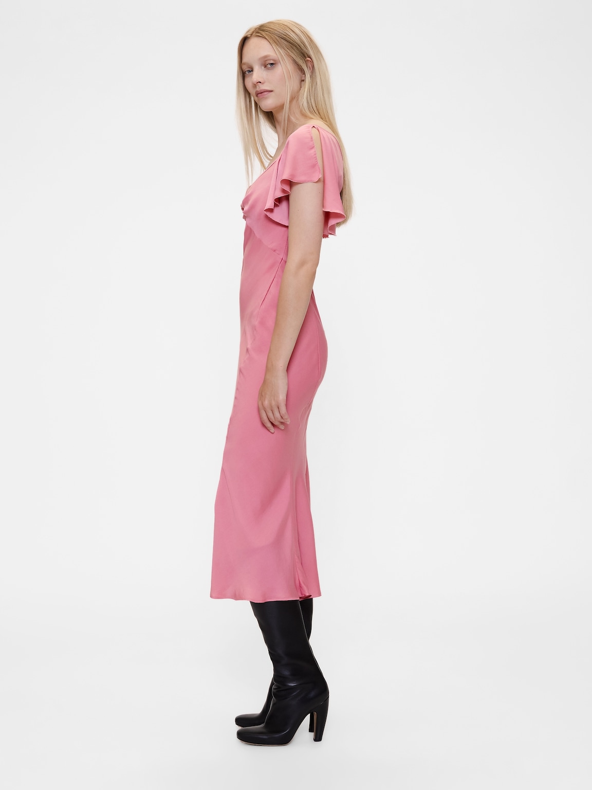 GapStudio Satin Midi Dress