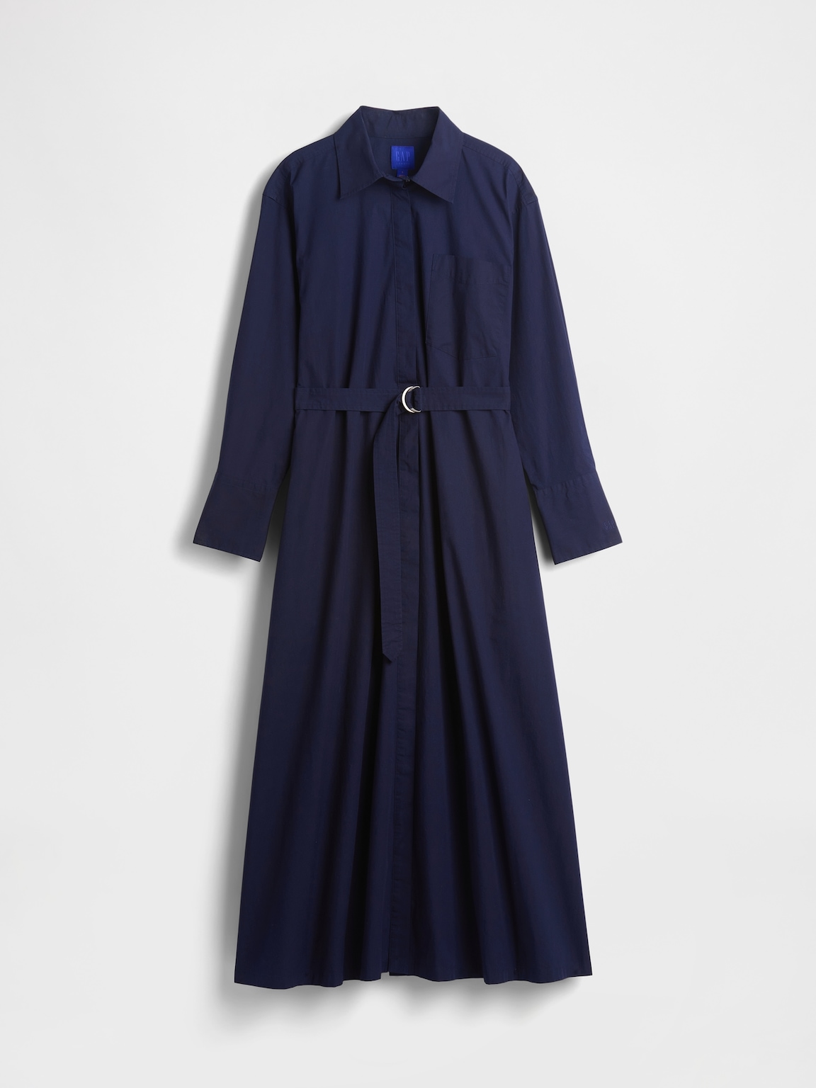 GapStudio Poplin Belted Maxi Shirtdress