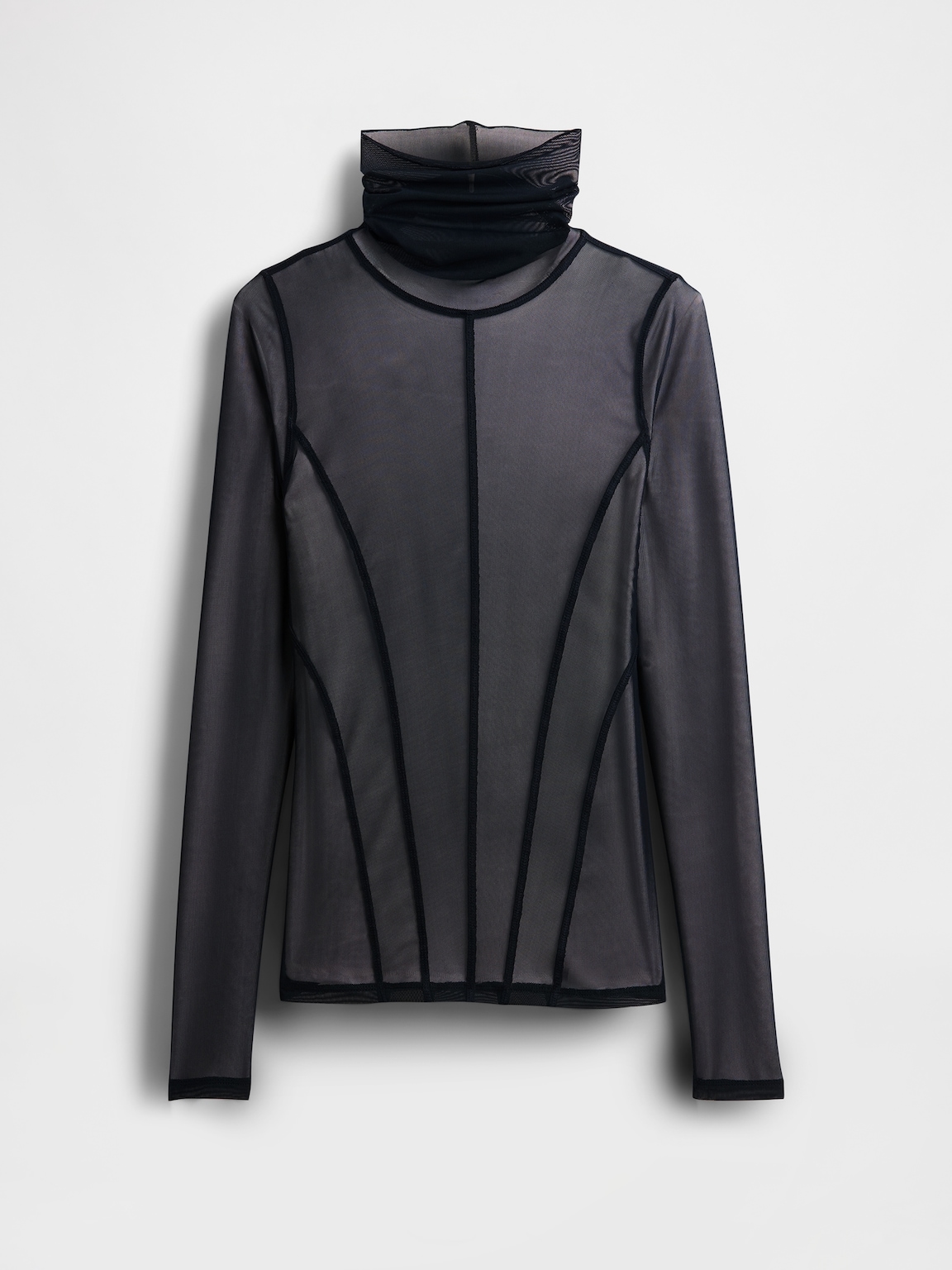 GapStudio Sheer Mesh Turtleneck