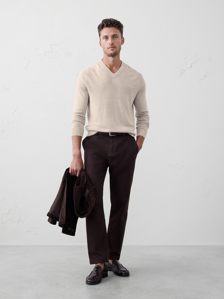 Merino Wool V-Neck Sweater