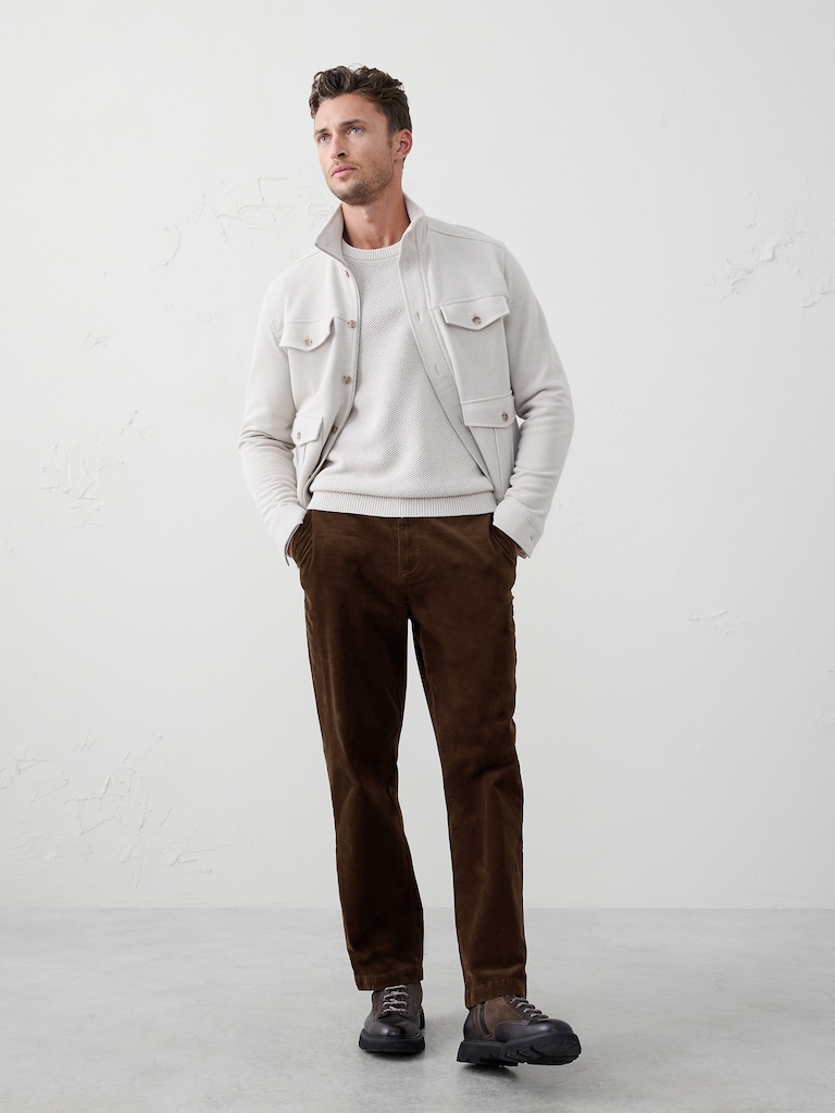 Straight-Fit Travel Corduroy Pant
