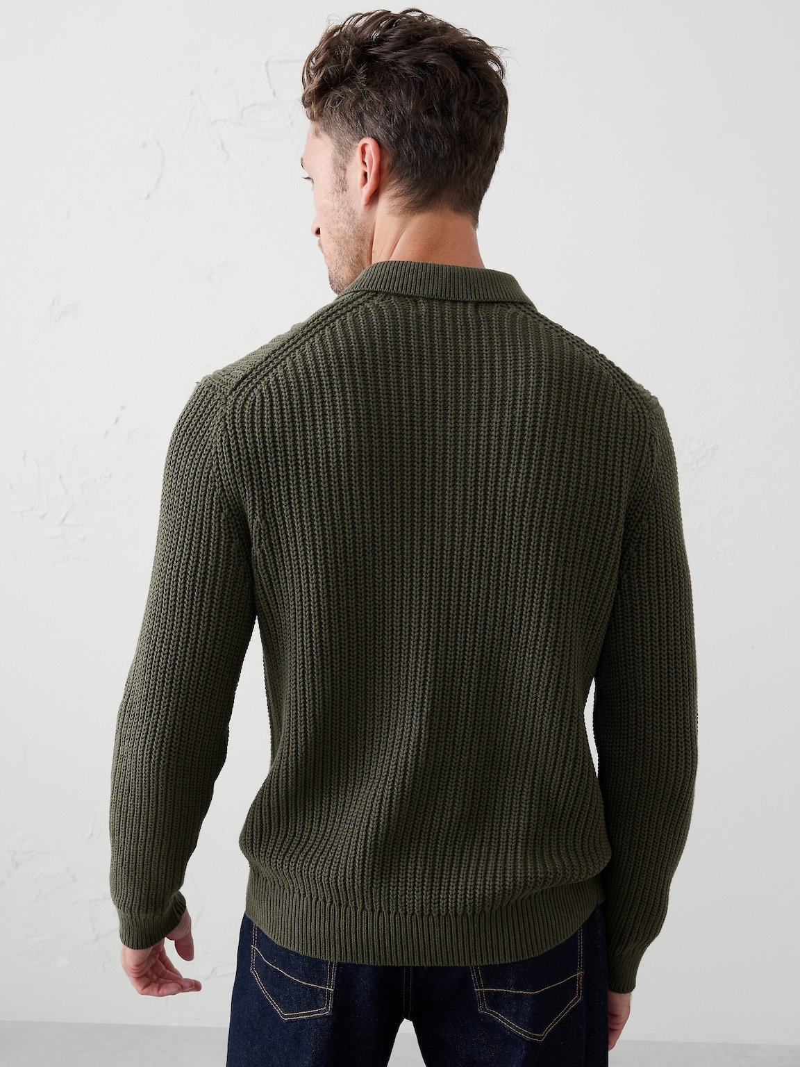 Cable Sweater Polo