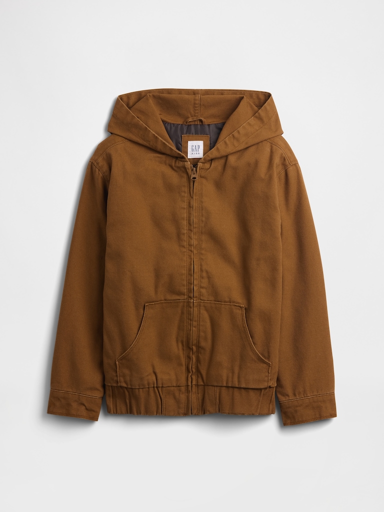 Kids Relaxed Canvas Utility Jacket