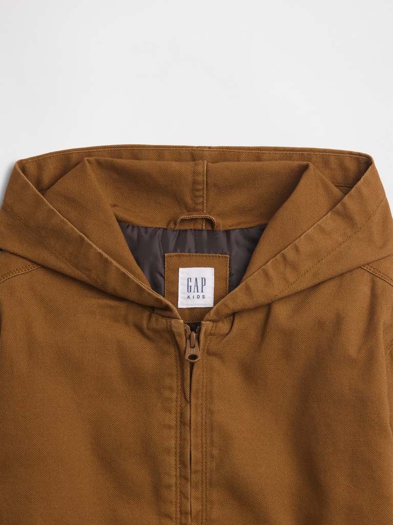Kids Relaxed Canvas Utility Jacket