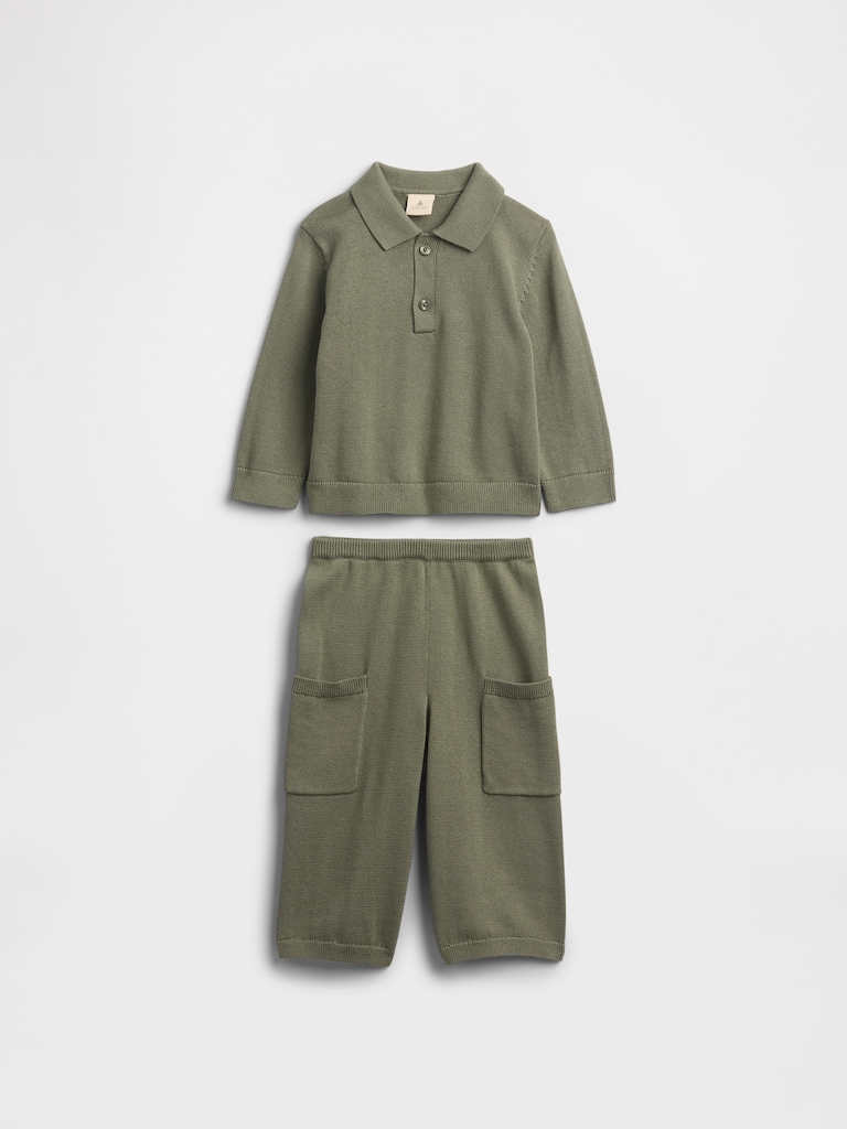 Baby Sweater Two-Piece Outfit Set