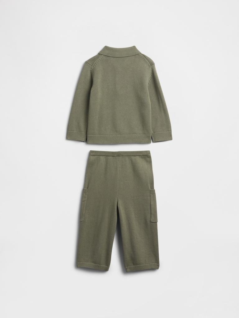 Baby Sweater Two-Piece Outfit Set