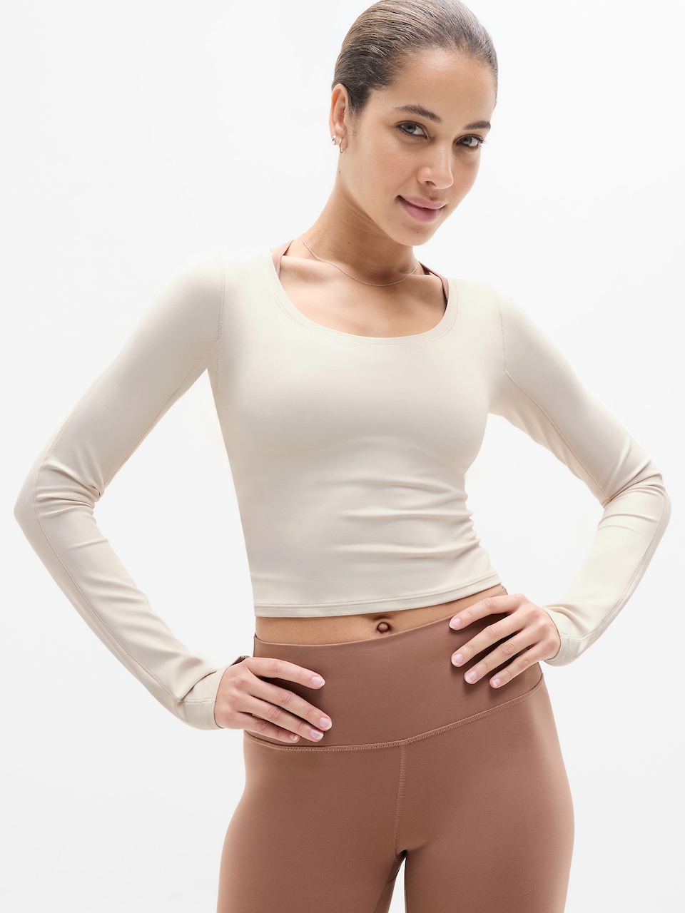 V-Neck Hardware One-Piece Swimsuit