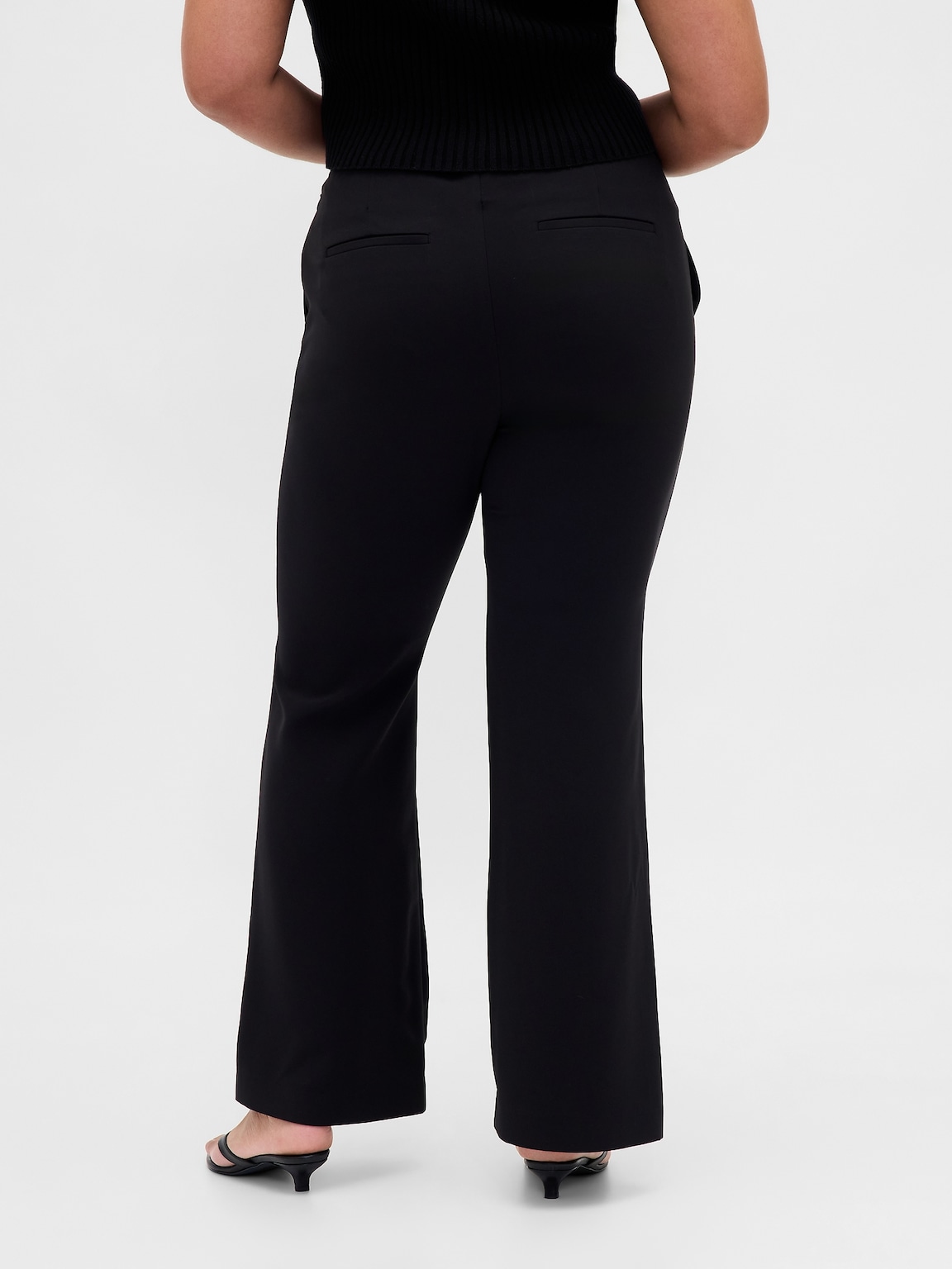Low Rise Twill Flare Pants
