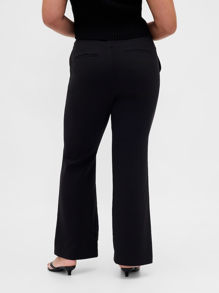 Low Rise Twill Flare Pants