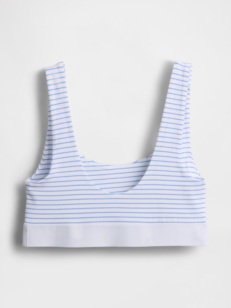 Organic Stretch Cotton Gap Logo Bralette