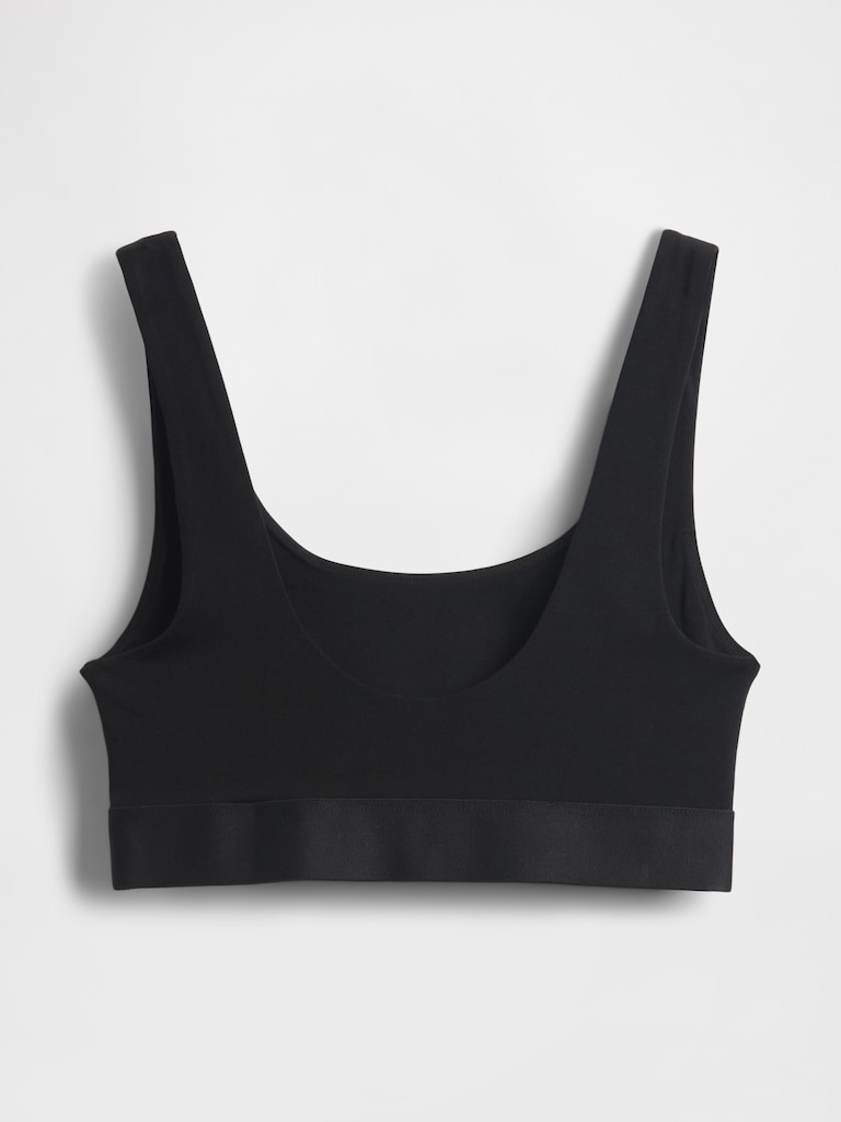 Organic Stretch Cotton Gap Logo Bralette