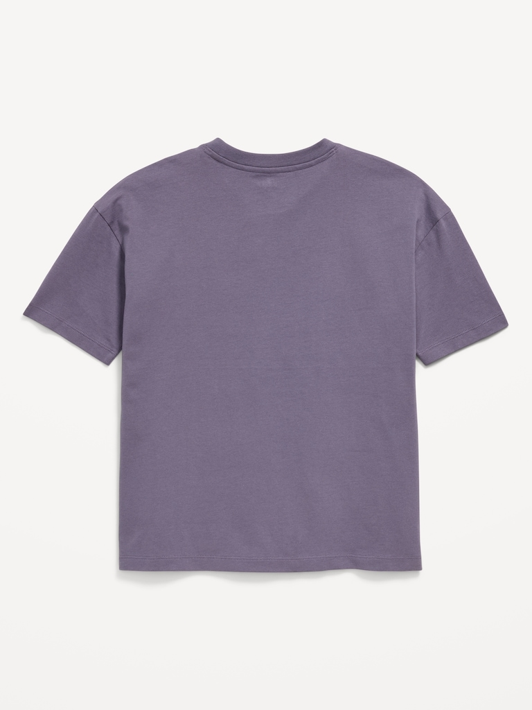 Oversized Short-Sleeve Pocket T-Shirt for Boys