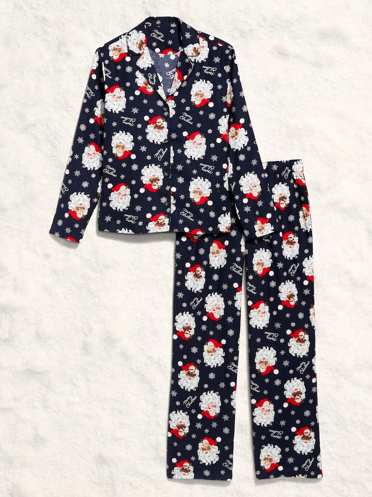 Printed Flannel Pajama Pant Set for Women