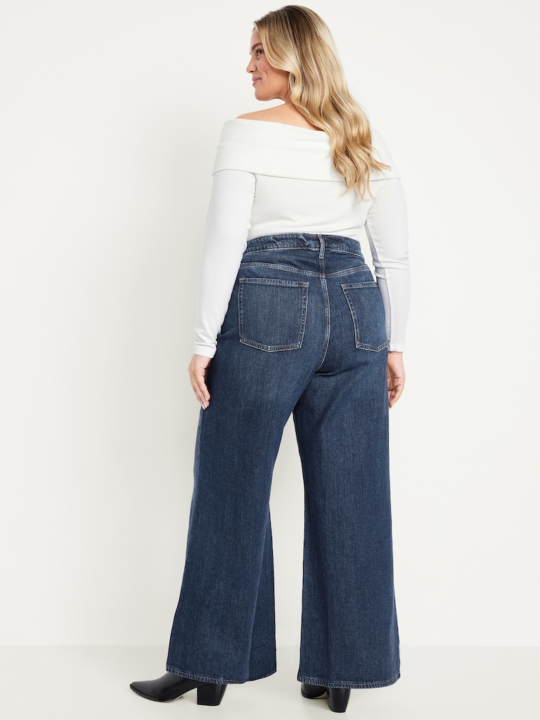Extra High-Waisted Super Wide-Leg Jeans