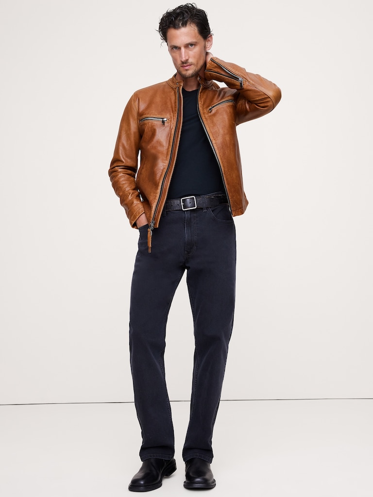 Leather Biker Jacket