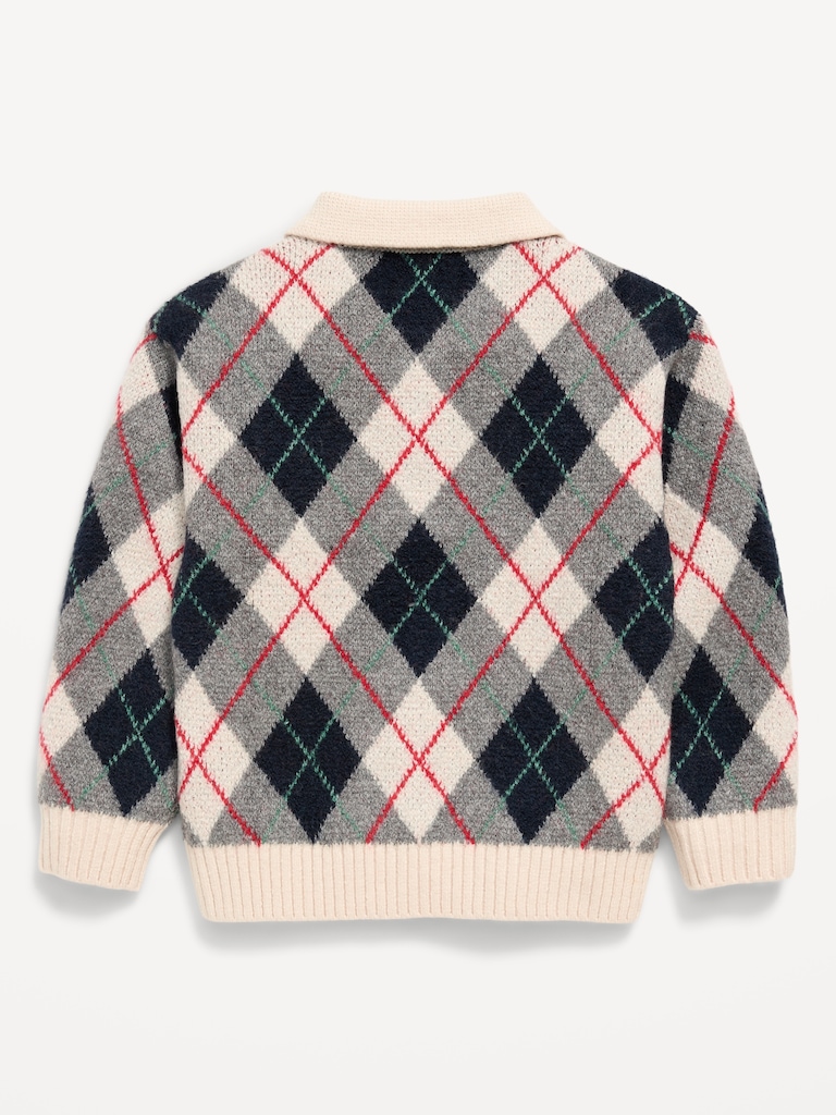 SoSoft Oversized Collared Sweater for Toddler Boys