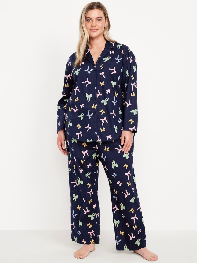 Poplin Pajama Pant Set