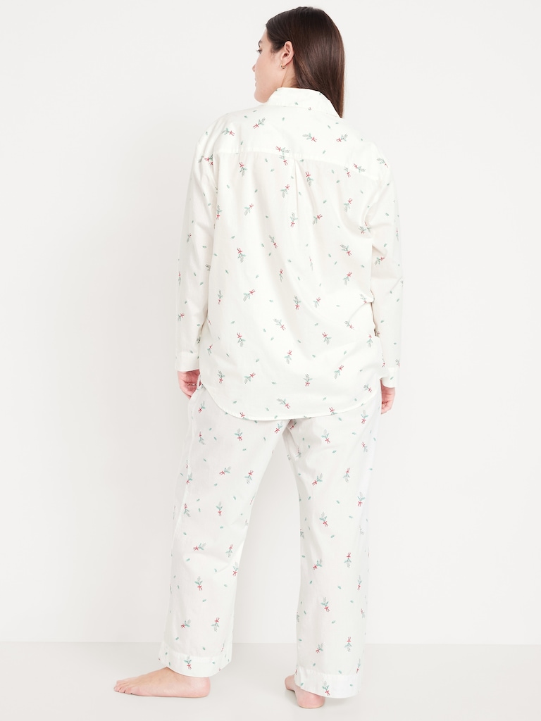 Poplin Pajama Pant Set