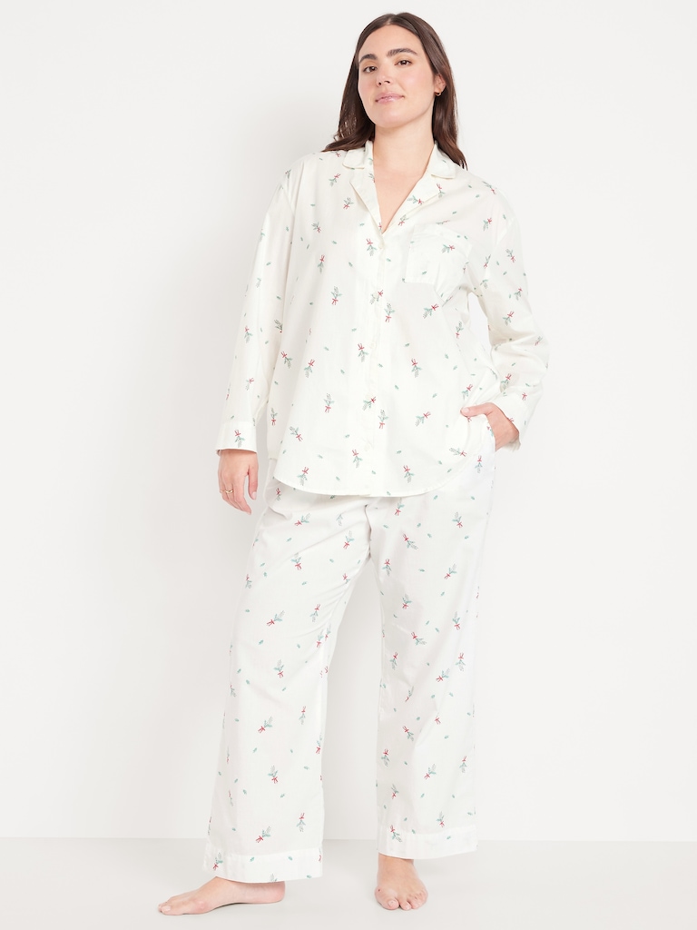 Poplin Pajama Pant Set