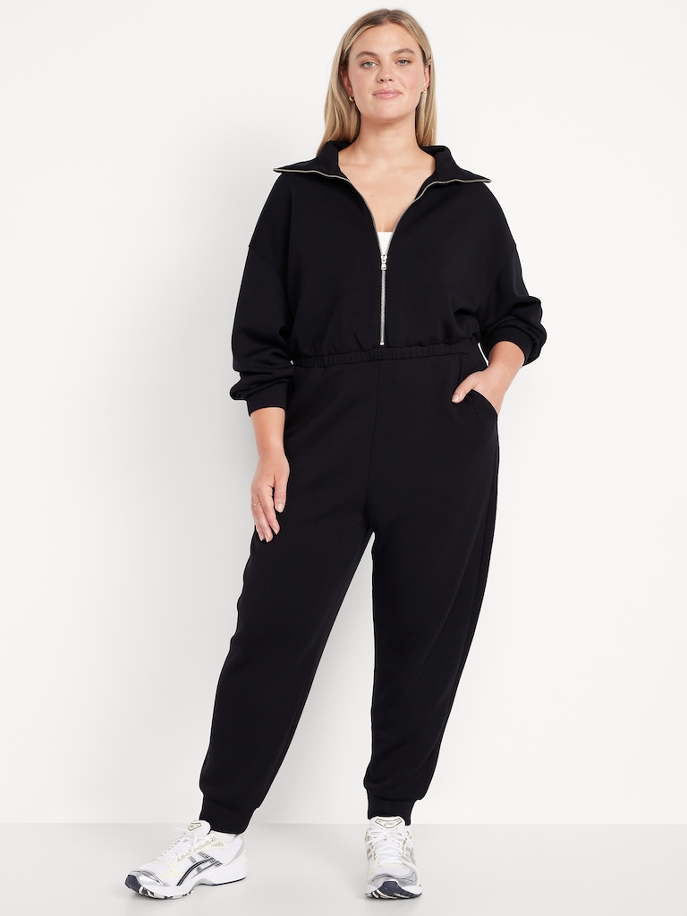 Bounce Fleece Zip Jumpsuit