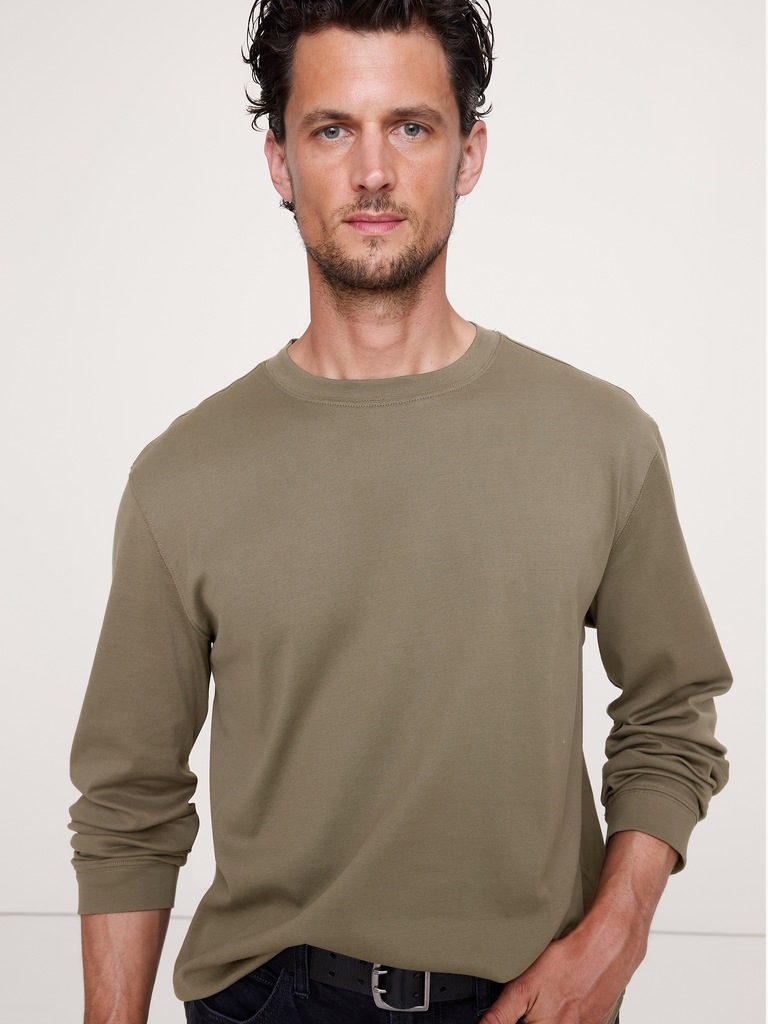 Silky-Cotton Crew-Neck T-Shirt