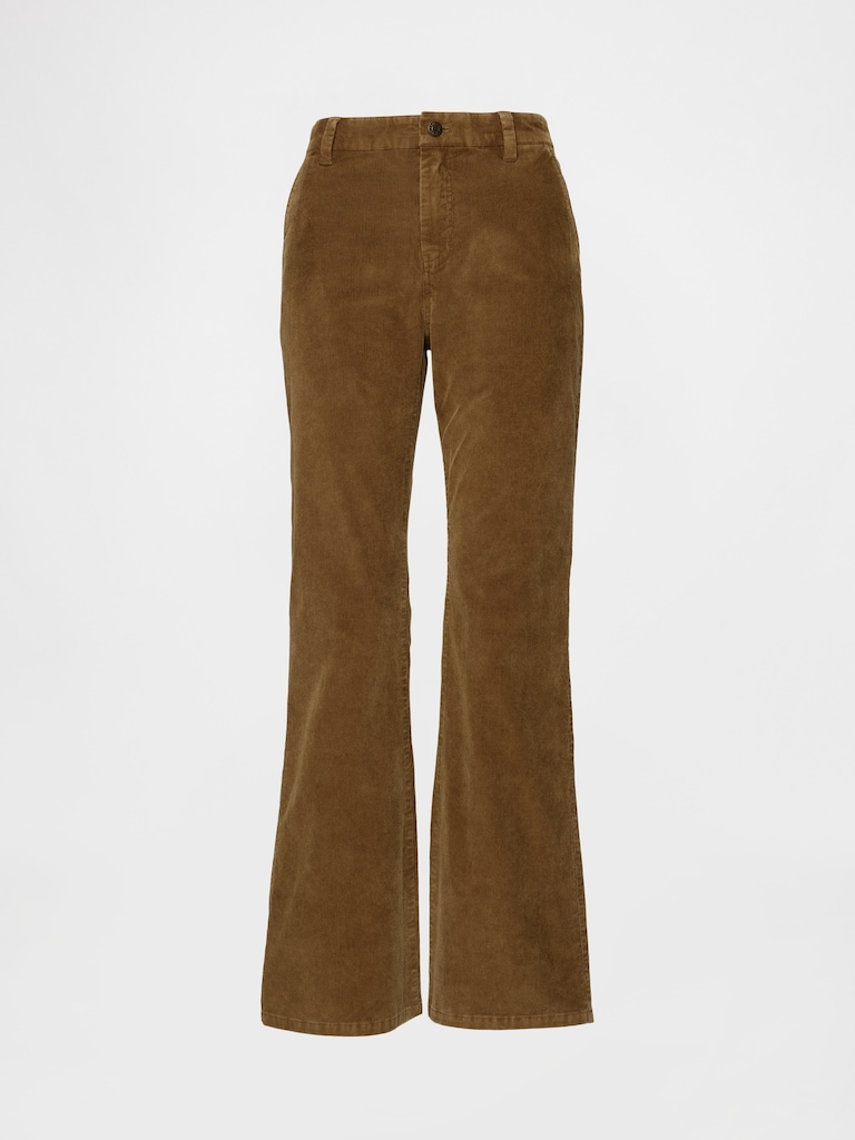 Low Rise Corduroy Flare Pants