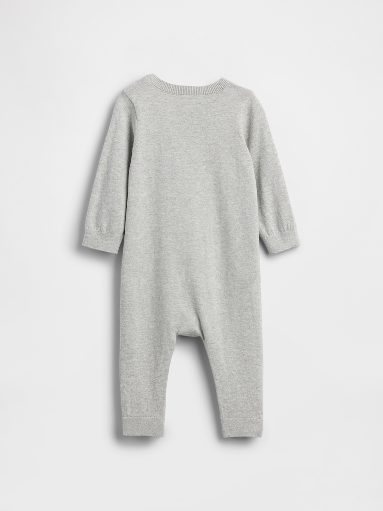 Baby Brannan Bear Heart Sweater One-Piece
