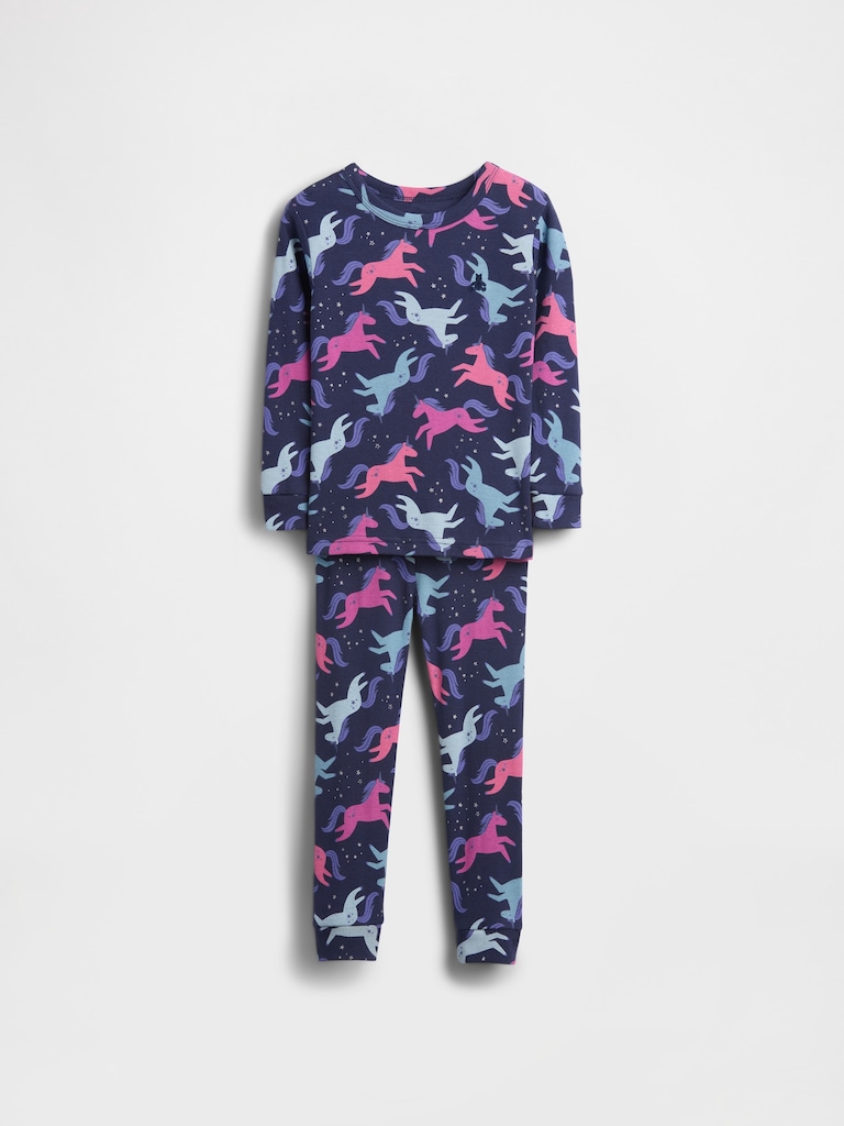 Baby & Toddler Organic Brushed Cotton Unicorn PJ Set