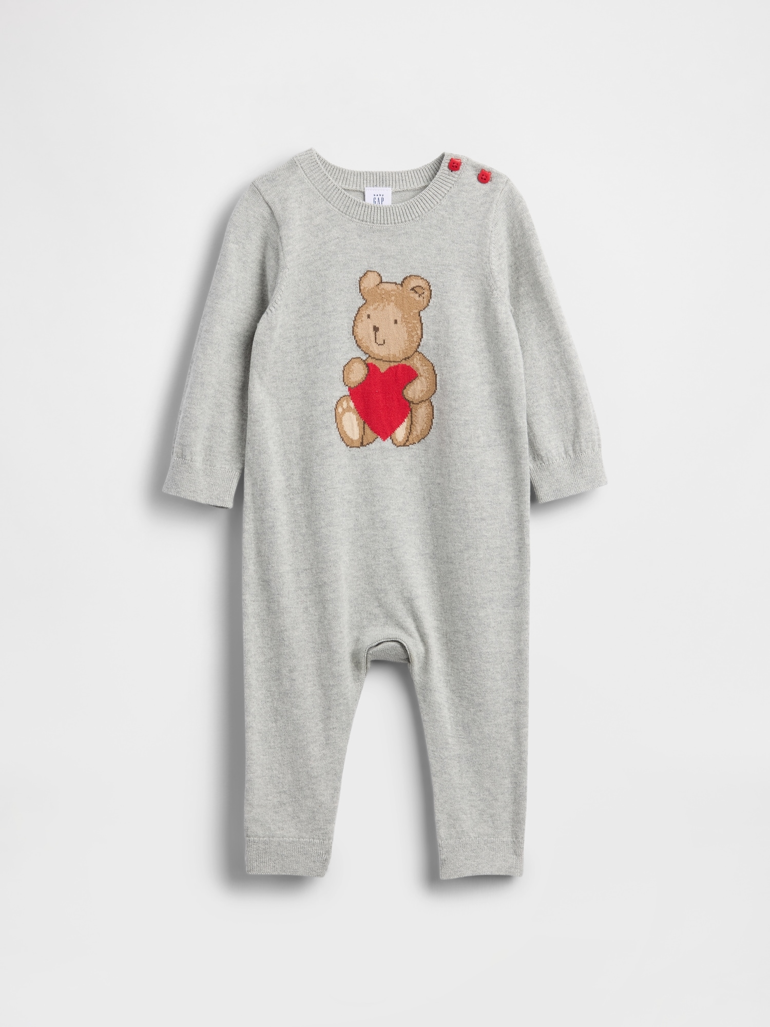 Baby Brannan Bear Heart Sweater One-Piece | Gap